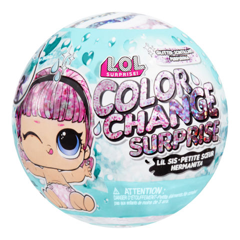 MGA L.O.L. Surprise Glitter Color Change Sister Doll 585305EUC  / Babies-Dolls   