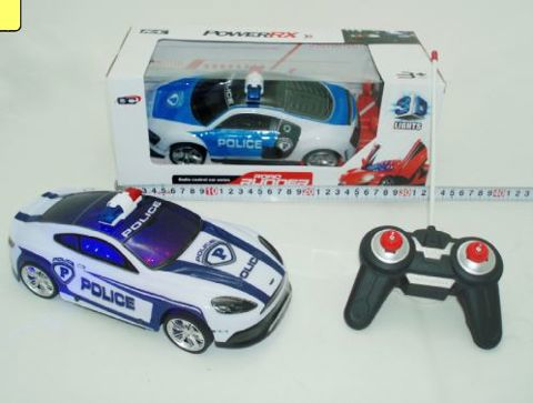 KIDER TOYS REMOTE CONTROL POLICE 4 CHANNEL WITH LIGHTS  / Remote controlled   