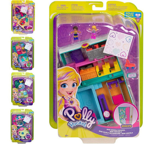 Mattel Polly Pocket Mini - The World Of Polly Pockets -10 Drawings FRY35  / Houses-Playsets-Polly Pocket   