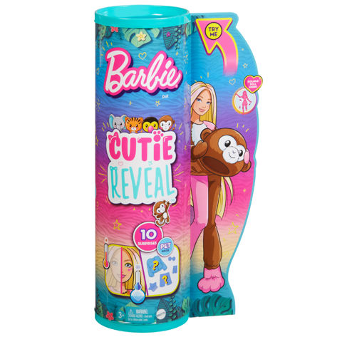 Mattel Barbie® Cutie Reveal™ Doll - Monkey HKR01  / Barbie- Fashion Dolls   