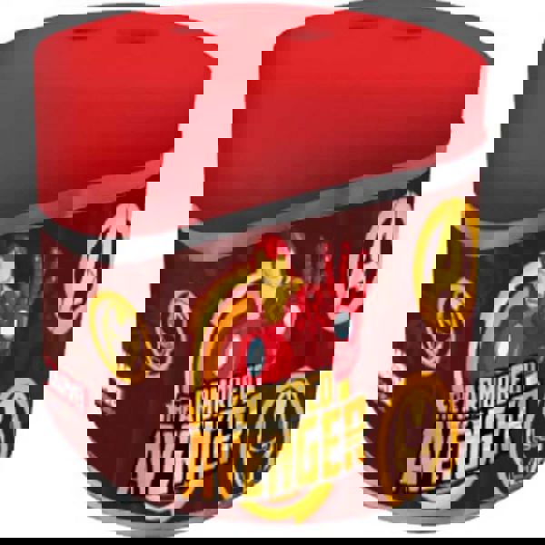 Diakakis ξύστρα βαρελάκι διπλή Avengers Red 000506046 