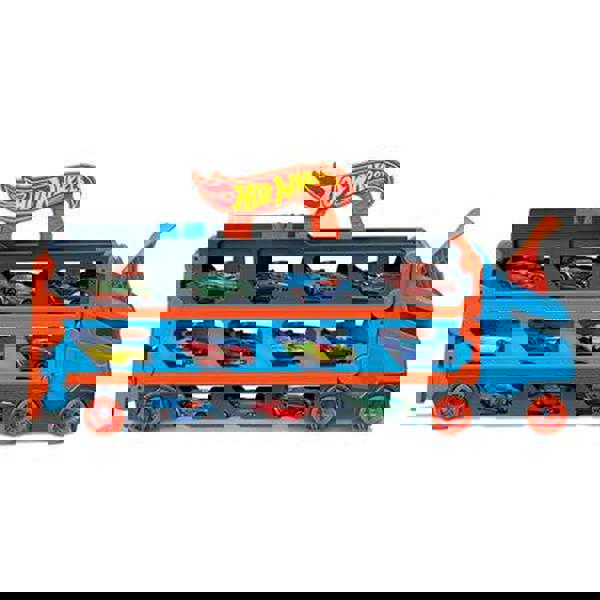 Mattel Hot Wheels Νταλίκες - Πίστα 2 Σε 1 Αγώνων Με 3 Αυτοκινητάκια Κλίμακας 1:64 GVG37 