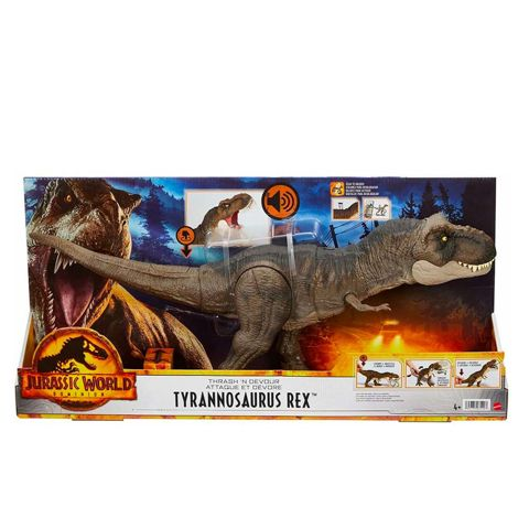 Mattel Jurassic World - Thrash 'N Devour Tyrannosaurus Rex HDY55  / Δεινόσαυροι-Ζώα   
