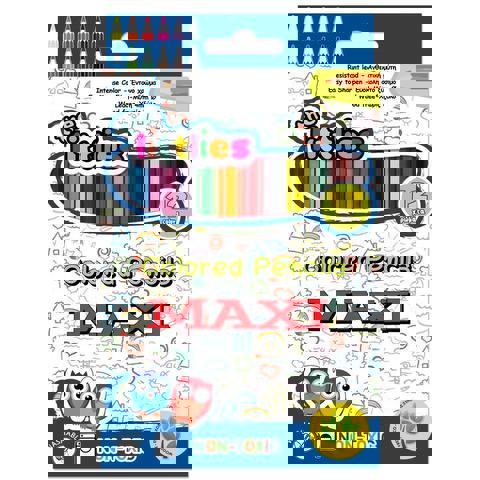 ΞΥΛΟΜΠΟΓΙΕΣ WOOD FREE XL THE LITTLIES 12 ΧΡΩΜΑΤΑ  / Σετ ζωγραφικής-Σχολικά   