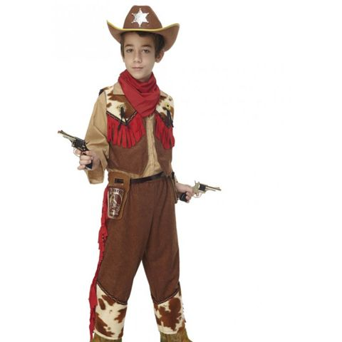  Cowboy Carnival Costume with Red Fringes  / Halloween   