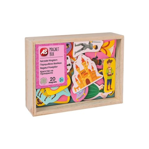 As company Magnet Box Fairytale Kingdom 20 Educational Wooden Magnets For 2+ Years  / Board Games Hasbro-As company-Giochi Preziosi   