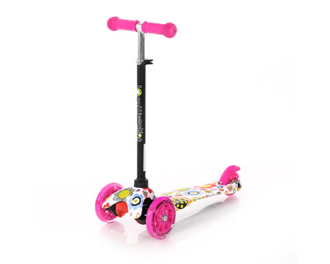 Skateboard Scooter Mini Pink Flowers Lorelli   