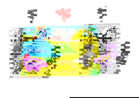 Tooky Toy :: WOODEN WEDGED DINOSAURS  / Wooden Toys   