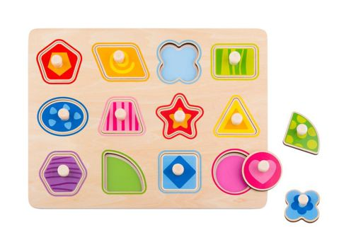 PUZZLE WEDGES SHAPES  / Wooden Toys   