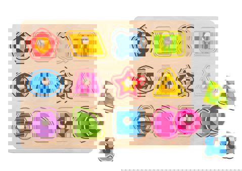 PUZZLE WEDGES SHAPES  / Wooden Toys   