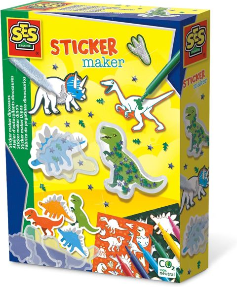 SES Creative 14282 Sticker Maker Dinosaurs  / Constructions   