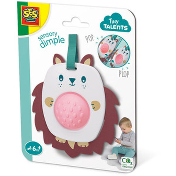  SES CREATIVE Tiny Talents Hedgehog Clutching Sensory Dimple Toy - Black by SES CREATIVE 