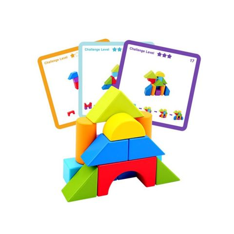 Tooky Toy :: WOODEN LOGIC GAME WITH BRICKS  / Wooden   