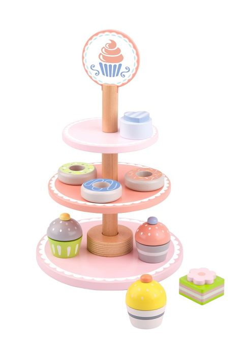 Tooky Toy :: WOODEN STAND WITH SWEETS  / Wooden   