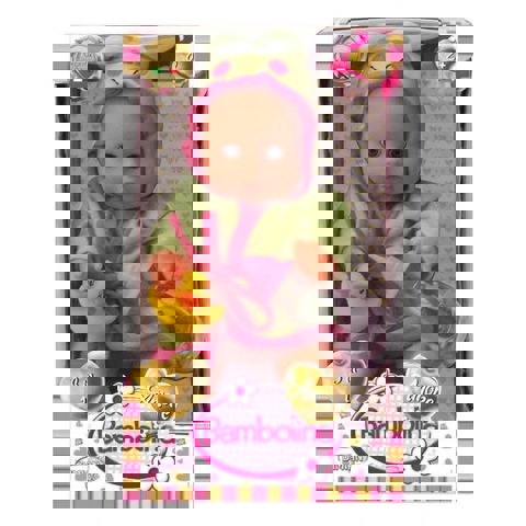 Bambolina Amore Baby Bathrobe And Bottle 33cm. (BD1811)  / Babies-Dolls   