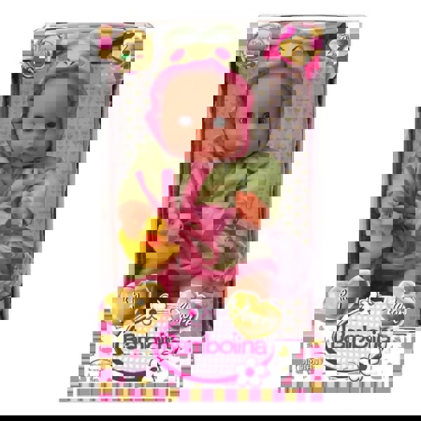 Bambolina Amore Baby Bathrobe And Bottle 33cm. (BD1811) 