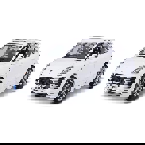 BURAGO 1/24 PLUS- PORSCHE MACAN WHITE 18/21077 