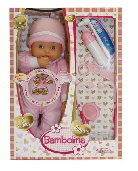 Just toys Bambolina Amore Doctor With Sounds And Accessories 33 Cm.  / Babies-Dolls   