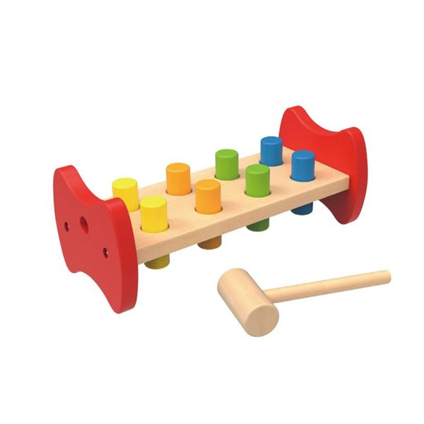 Tooky Toy :: WOODEN BENCH WITH HAMMER 