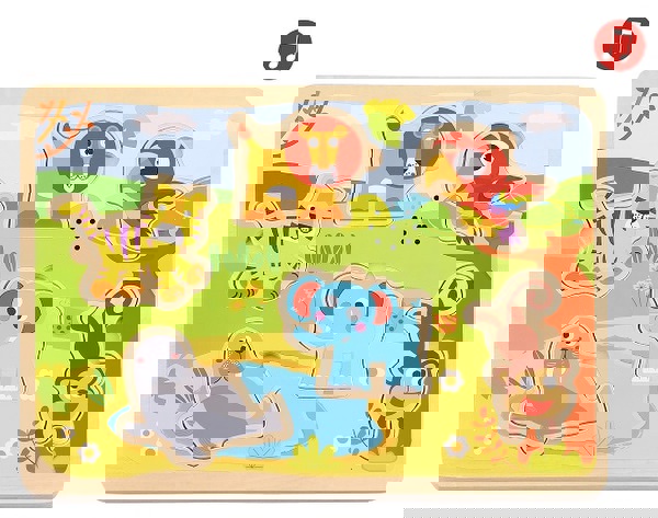 Tooky Toy :: WOODEN WEDGES WITH ANIMAL SOUNDS 