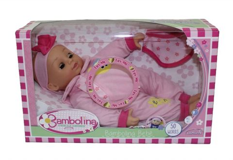  Bambolina Baby Doll 34εκ., μιλάει Ελληνικά  / Μωρά-Κούκλες   
