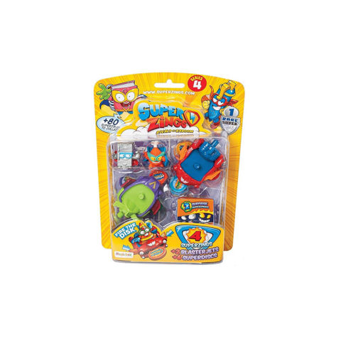 As company Superzings Series 4 Blister 4 Figures With Accessories  / Boys   