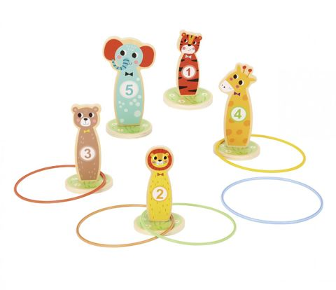 Tooky Toy :: WOODEN HOOPS WITH HOOPS  / Wooden   