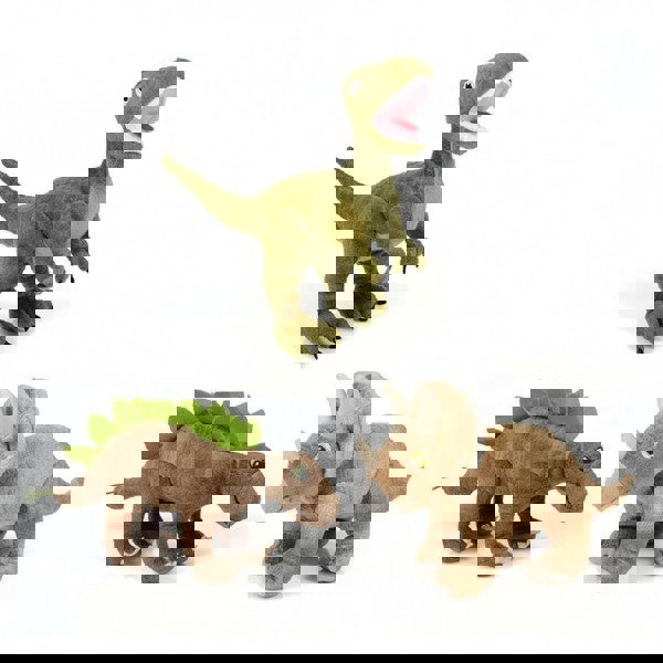 Plush Lifelike Dinosaur 30cm. - 3 Drawings (20755) 