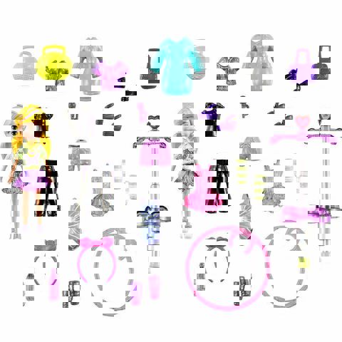 Polly Pocket - Polly And Friends With Accessories: Ready To Dance (GBF85 / HDW50) IN DIFFERENT DESIGNS  / Houses-Playsets-Polly Pocket   