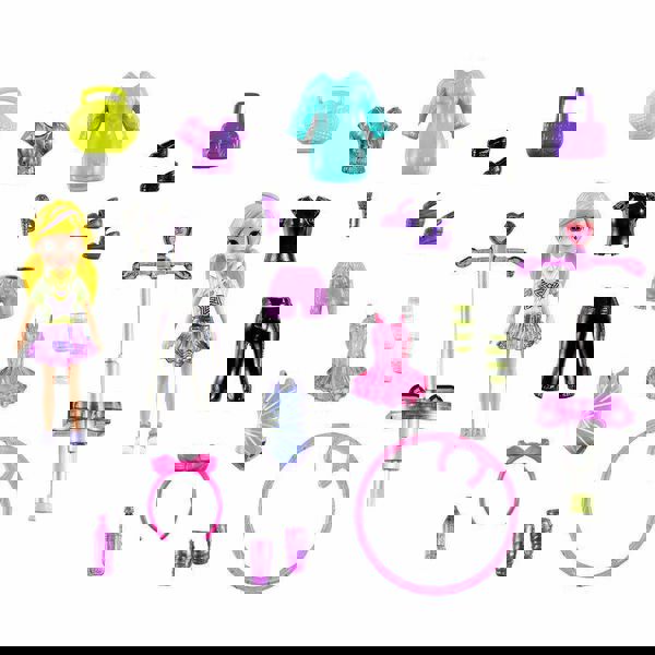 Polly Pocket - Polly And Friends With Accessories: Ready To Dance (GBF85 / HDW50) IN DIFFERENT DESIGNS 