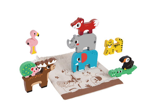 Tooky Toy :: BALANCE WOODEN ANIMALS  / Wooden   