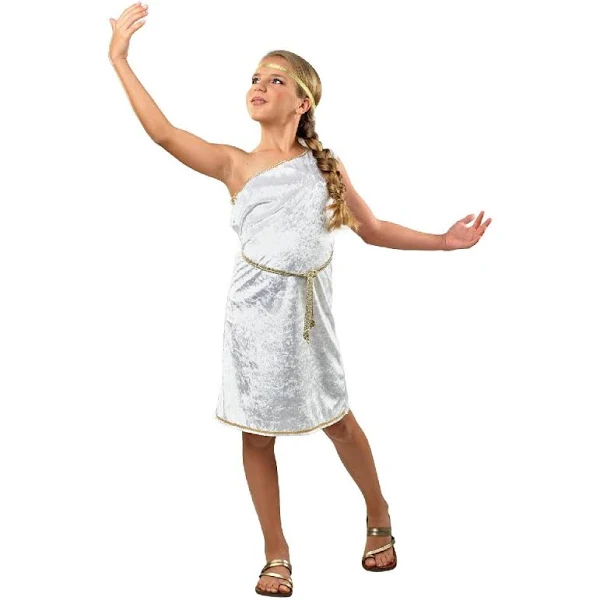 Αποκριάτικη Παιδική Στολή ΕΛΛΗΝΙΔΑ ΘΕΑ Περιλαμβάνει: φόρεμα, ζώνη, κορδέλα κεφαλιού 