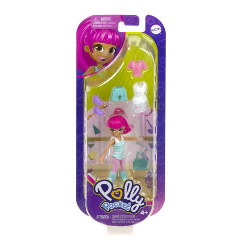 POLLY POCKET - NEW DOLL WITH FASHIONS MINI PACK HKV87 (#HKV87)  / Houses-Playsets-Polly Pocket   