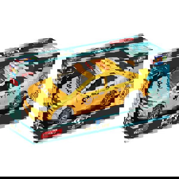 ΟΧΗΜΑ ΤΑΞΙ 1:14 FRICTION ΜΕ ΗΧΟ ΚΑΙ ΦΩΣ 30Χ13Χ16,5CM LUNA 