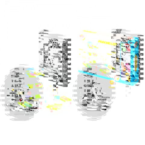 PARKING TOY WITH 8 METAL VEHICLES   / Tracks   