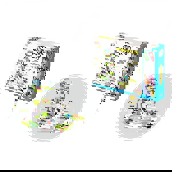 PARKING TOY WITH 8 METAL VEHICLES  