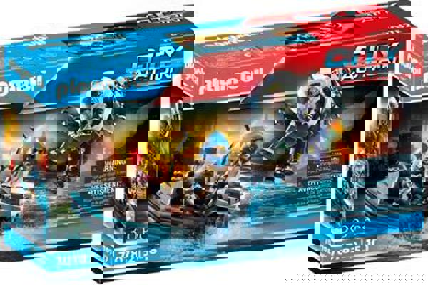 Playmobil Σύλληψη Ληστή Έργων Τέχνης Από Αστυνομικό Jetpack 