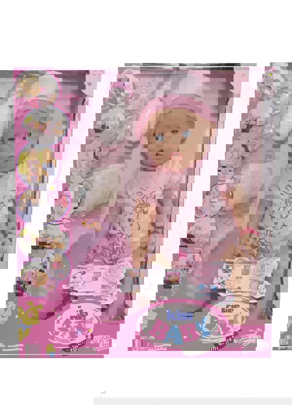 Μωράκι που πίνει γάλα και με σκεύη φαγητού (10.18001-1-2) 