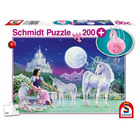 Puzzle 200 pieces - Unicorn (+Δώρο Μπρελόκ) 56373  /  Puzzles   