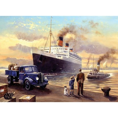 Royal & Langnickel Painting By Numbers 30x40cm Ocean Queen Mary  / School Supplies   