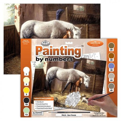 Royal & Langnickel Painting by Numbers 30x40cm Stable with Horses  / Drawing sets- School Supplies   