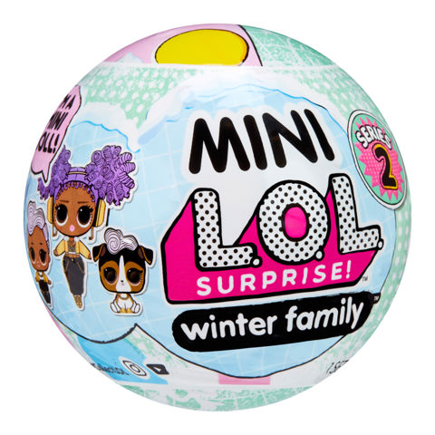 MGA L.O.L. Surprise Mini Family Winter Κούκλα Σειρά 2 Asst. 583943EUC  / Μωρά-Κούκλες   