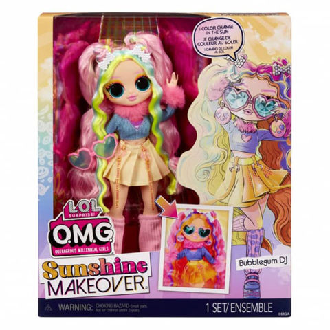 MGA L.O.L. Surprise - OMG - Sunshine Makeover - Bubblegum DJ 25cm 589426EU  / Barbie- Fashion Dolls   
