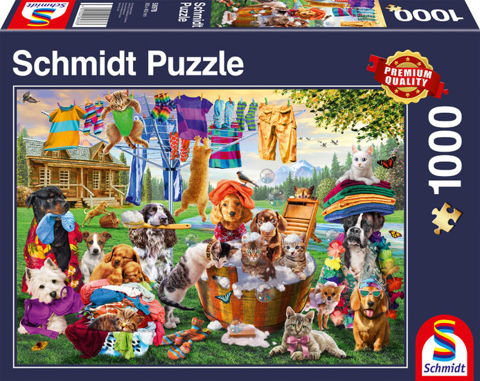 Crazy garden of pets, 1000 pcs  /  Puzzles   