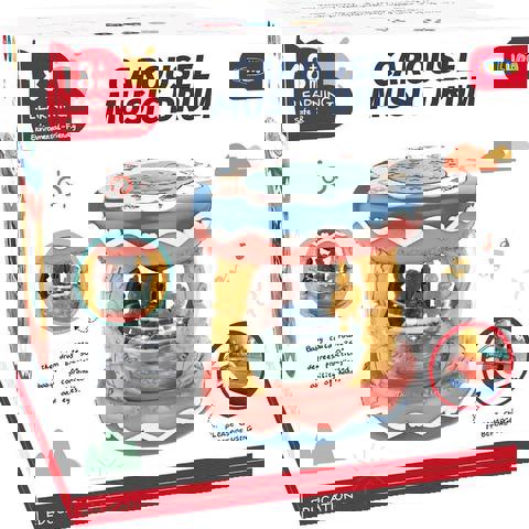  ΚΑΡΟΥΣΕΛ ΜΕ ΦΩΣ ΚΑΙ ΜΟΥΣΙΚΗ 19,5Χ19,5Χ19,5ΕΚ LUNA  / Βρεφικά   