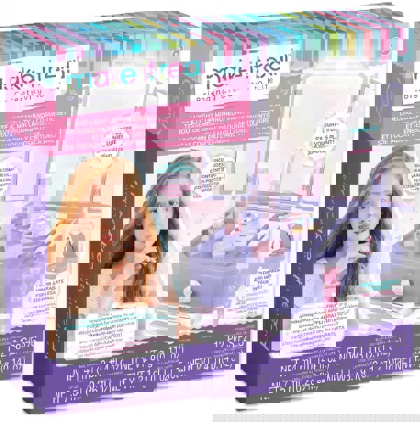 Make it Real - Beauty | Deluxe Light up Mirrored Vanity & Cosmetic Set 