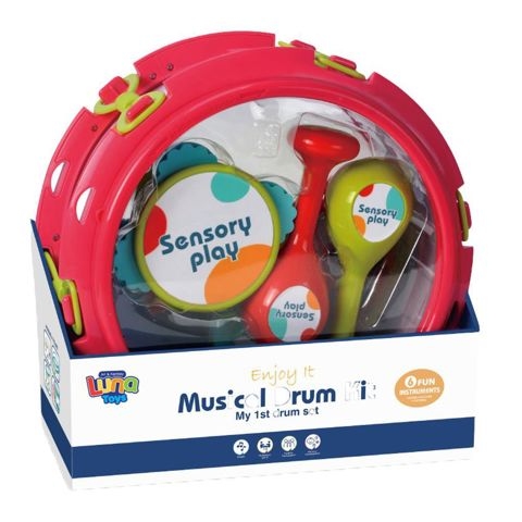 SET OF MUSICAL INSTRUMENTS 28X13X28EC RED LUNA  / Musical Instruments   