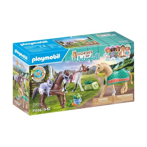 Three horses with accessories  / Playmobil   