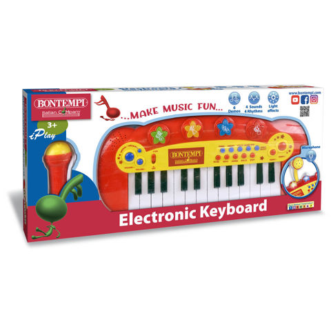 Bontempi Electronic Harmonium with 24 keys & microphone BN122931  / Boys   