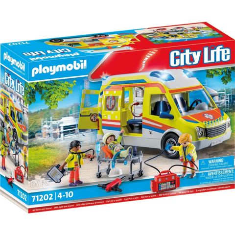 Playmobil City Life Ambulance With Rescuers  / Playmobil   